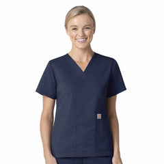women's rugged flex® ripstop v-neck scrub top