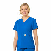 women's rugged flex® peak 4-pocket v-neck scrub top