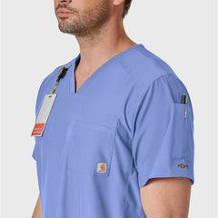 force liberty twill chest pocket scrub top