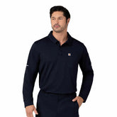 rugged flex® rscu heavyweight long sleeve polo scrub top