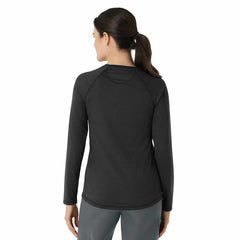 women's force sub-scrubs heathered performance long sleeve tee