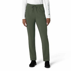 women's force cross-flex straight leg cargo scrub pant