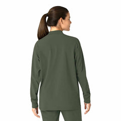 women's force cross-flex shirt scrub jacket