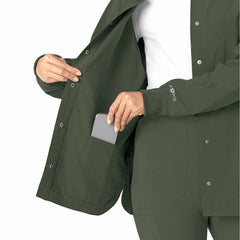 women's force cross-flex shirt scrub jacket