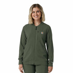 women's force cross-flex lightweight scrub jacket