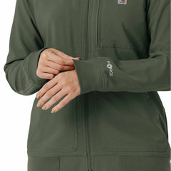 women's force cross-flex lightweight scrub jacket