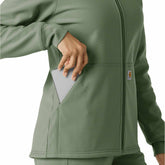 women's bonded fleece scrub hoodie