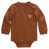 kids' long-sleeve pocket bodysuit