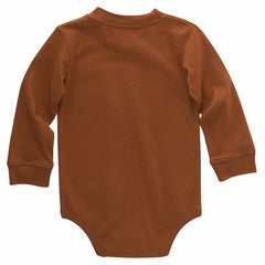 kids' long-sleeve pocket bodysuit