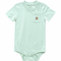 kids' short sleeve pocket bodysuit (baby)