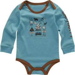 boys' long sleeve camping bodysuit (baby)