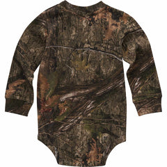 boys' long sleeve mossy oak® camo pocket bodysuit (baby)