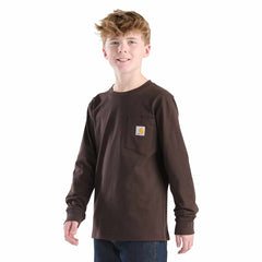 boys' long sleeve dog "c" pocket t-shirt (child/youth)