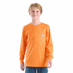 boys' long sleeve dog pocket t-shirt (child/youth)