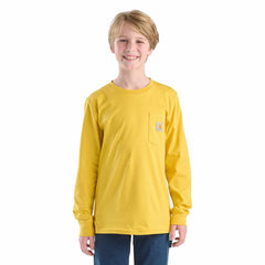 boys' long sleeve duck pocket t-shirt (child/youth)