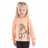girls' long sleeve wild horse t-shirt (child/youth)