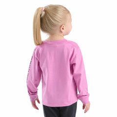 girls' long sleeve core logo t-shirt (toddler/child/youth)