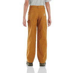 boys' canvas dungaree flannel-lined (child/youth)