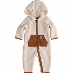 boys' long sleeve zip-front sherpa coverall (baby)