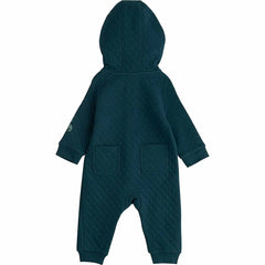 kids' long sleeve quilted zip-front coverall (baby)