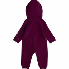 kids' long sleeve quilted zip-front coverall (baby)