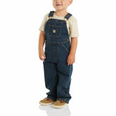 kids' washed denim bib overall (baby/toddler)