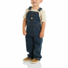 kids' washed denim bib overall (baby/toddler)