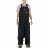 kids' loose fit canvas insulated bib overall