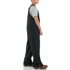 kids' loose fit canvas insulated bib overall