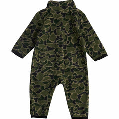 boys' long sleeve zip-front printed sherpa coverall (baby)