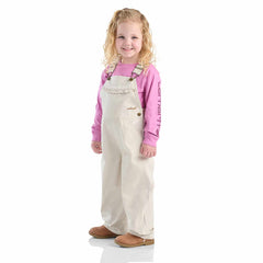 girls' canvas ruffle front overall (baby/toddler)