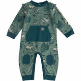 girls' long sleeve printed coverall (baby)