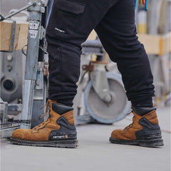 heritage waterproof 6" steel toe work boot