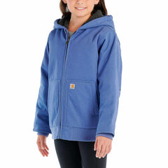 girls' long sleeve active jac flannel sherpa lined (child/youth)