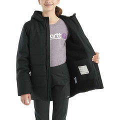 girls' long-sleeve montana insulated hooded jac (child/youth)