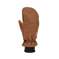 women's insulated duck synthetic leather knit cuff mitt