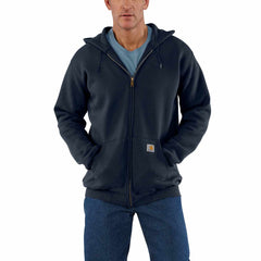 loose fit midweight full-zip sweatshirt