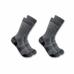 midweight synthetic-wool blend boot sock 2-pack