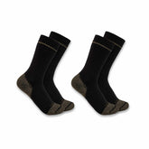midweight cotton blend steel toe boot sock 2-pack