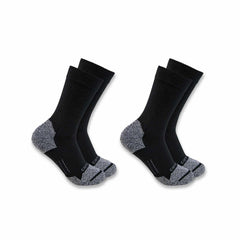 women's carhartt force® midweight synthetic blend crew sock 2 pack