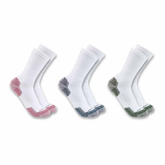 women's midweight cotton blend crew sock 3 pack