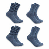 women's heavyweight synthetic-wool blend crew sock 4-pack