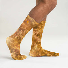 midweight tie-dye crew sock 2-pack