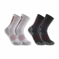 midweight synthetic-wool blend logo crew sock 2-pack