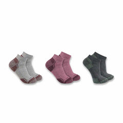 women's midweight cotton blend low cut sock 3 pack