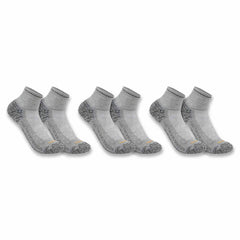 carhartt force® midweight quarter sock 3-pack