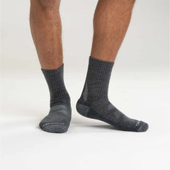 midweight merino wool blend short crew sock