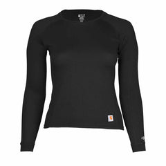 women's carhartt force® midweight waffle base layer crewneck top