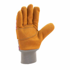 suede knit-cuff work glove