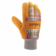 suede knit-cuff work glove